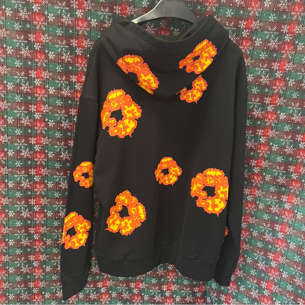 Denim Tears Flame Print Long-Sleeved Sweatshirt